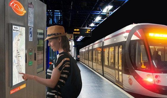 firstouch outdoor touch panel at Mauritius Metro