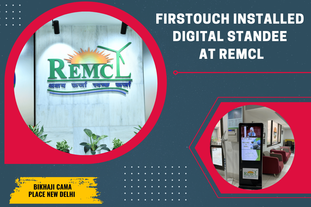 Digital standee at remcl new delhi