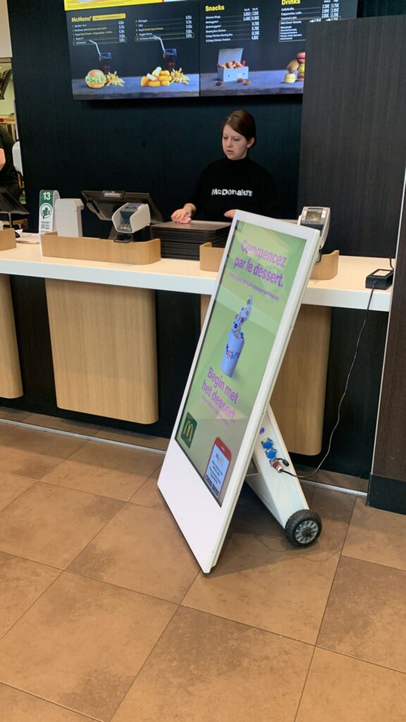 Allsee 43" Outdoor Digital Battery at Mcdonald's