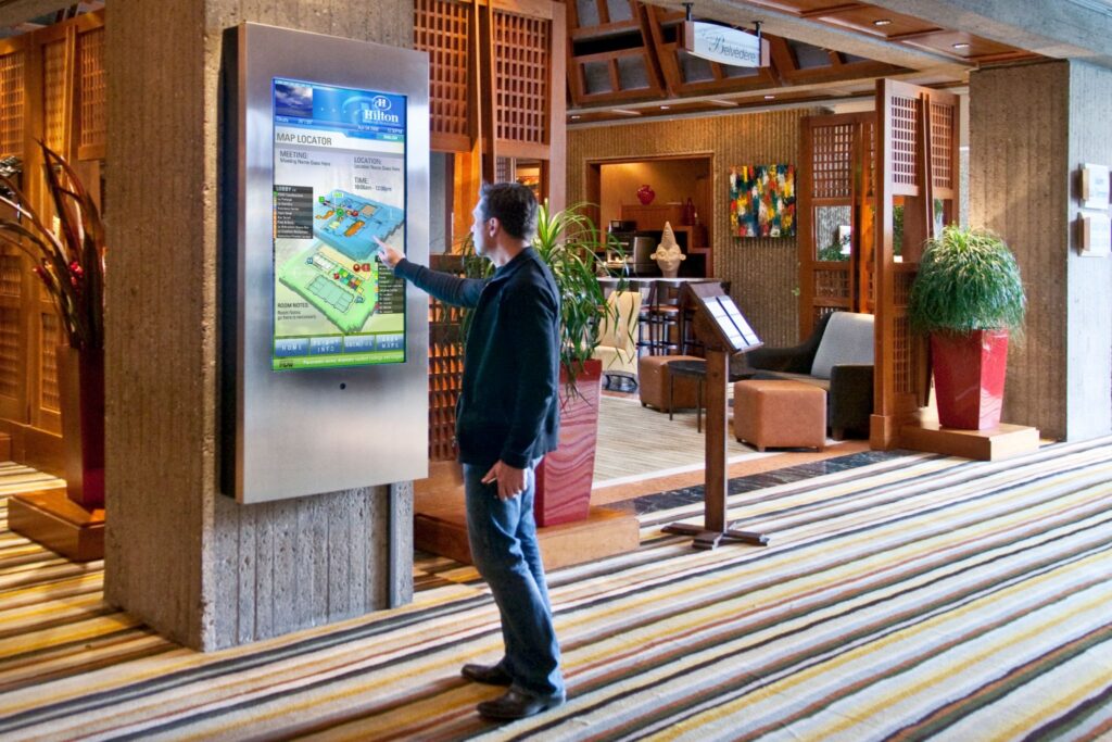 touch screen display for hospitality and tourism
