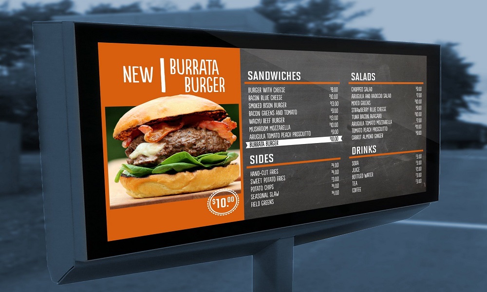 digital menu board