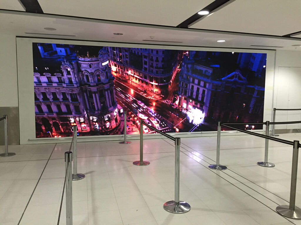 indoor led display at inside campus