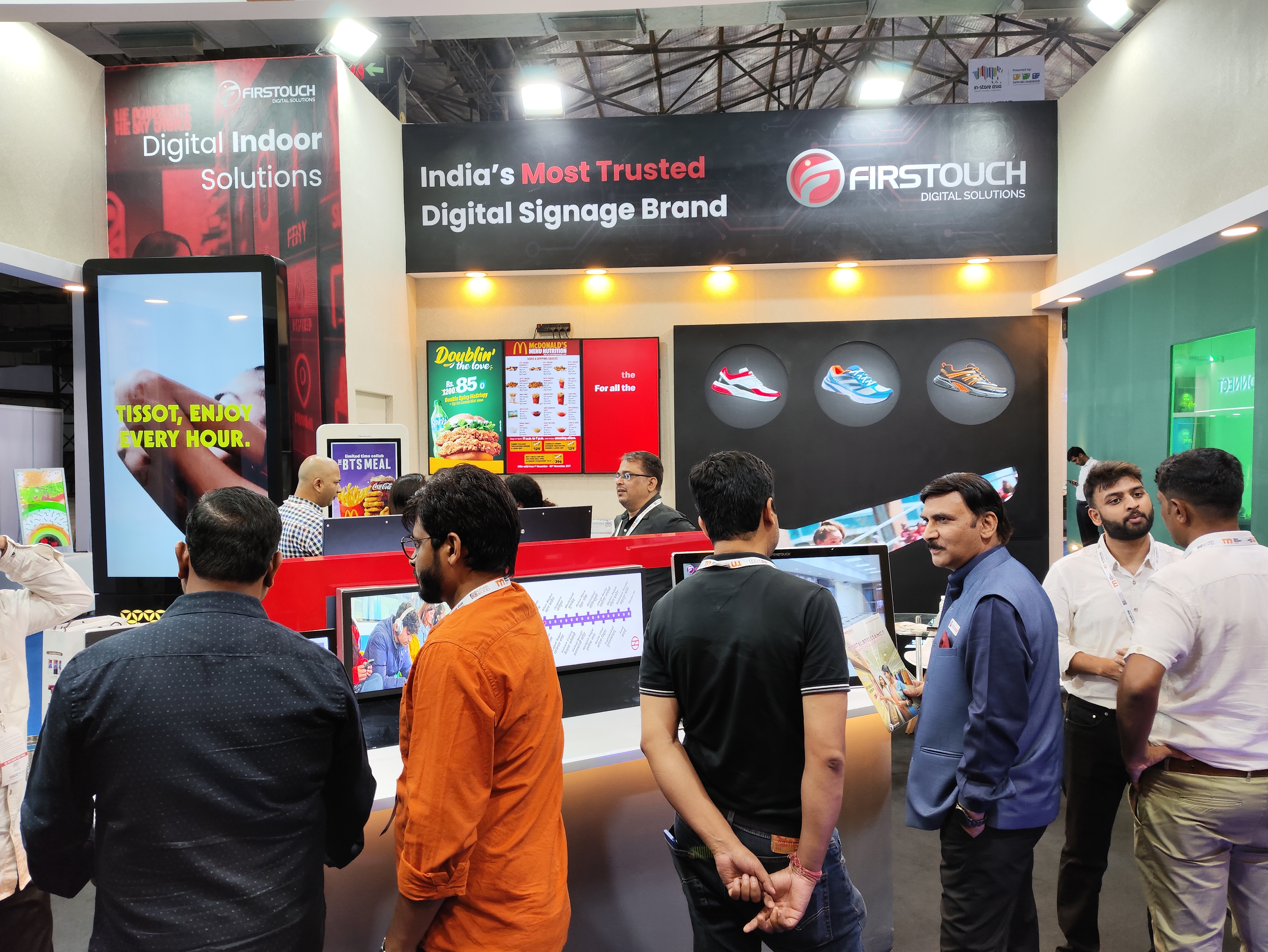 Firstouch's digital signage solutions at instore asia 2024