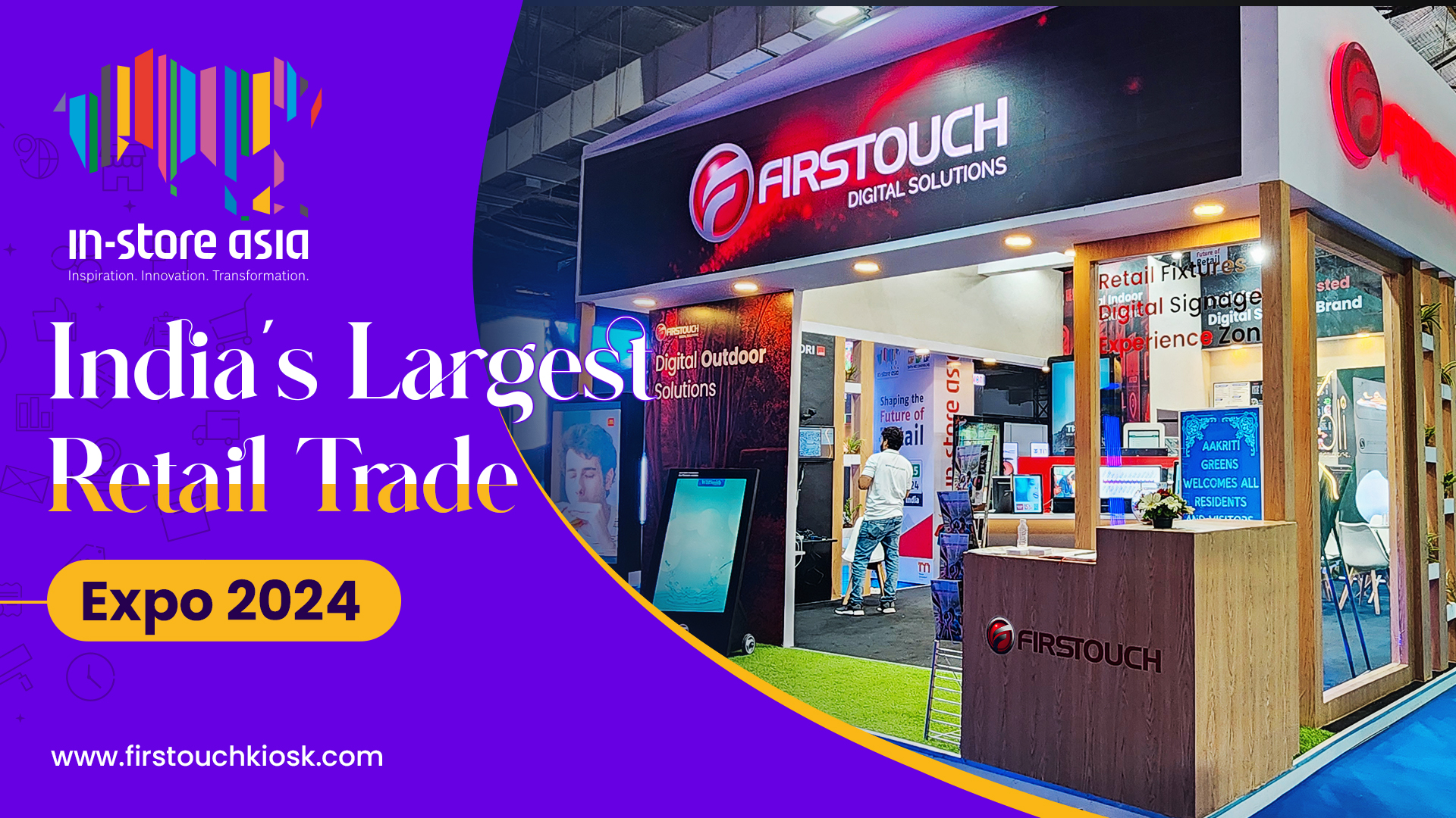 Firstouch's Digital Signage Solutions at In-Store Asia Expo 2024