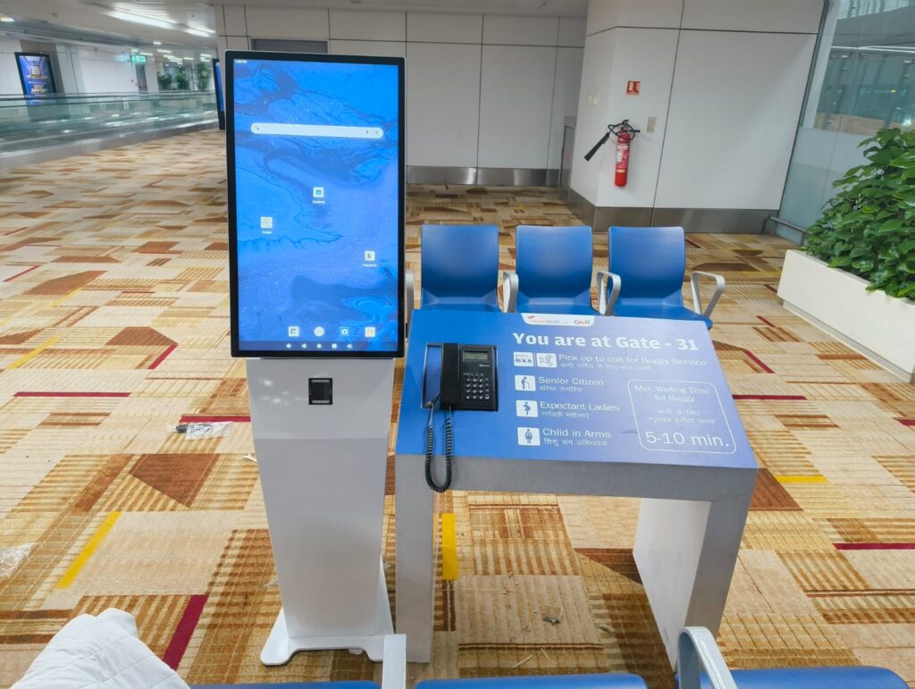 Buggy Kiosk at IGI Airport 1