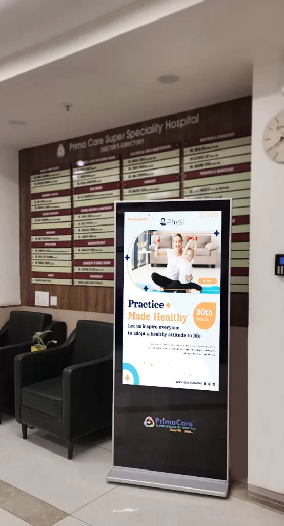 hospital standee