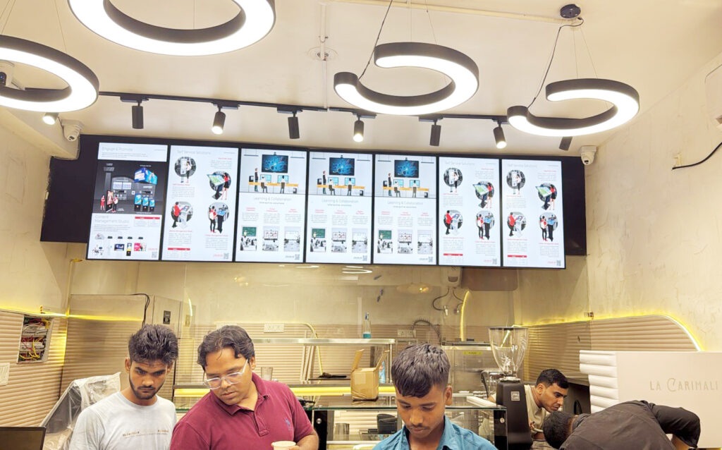 menu board display at dakoti baker cafe