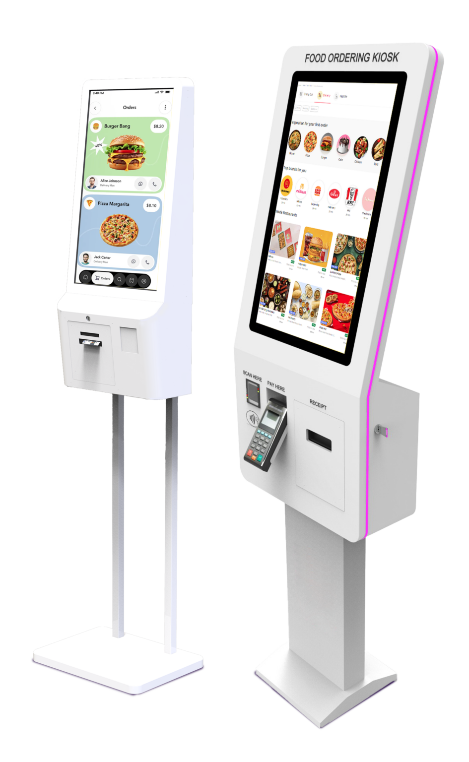 Self Ordering Kiosk for Cafes, Restaurants & Food Courts