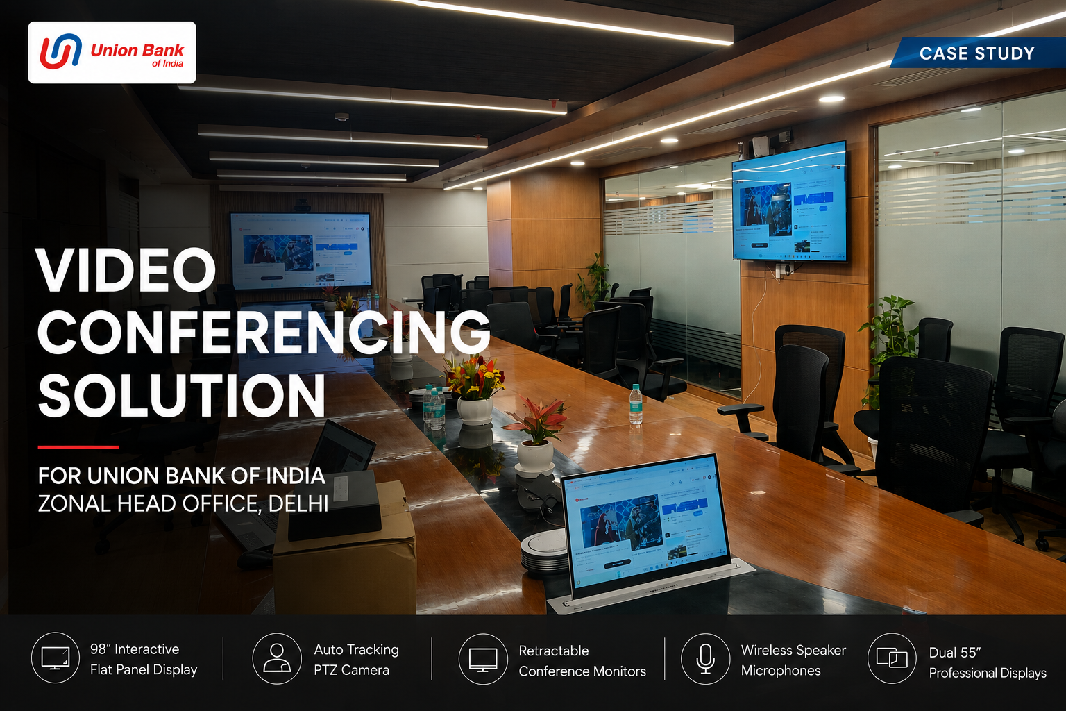 Enterprise Video Conferencing Solution for Union Bank of India Zonal Head Office, Delhi
