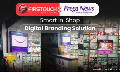 Prega News’ In-Shop Visibility with Custom Digital Branding Displays