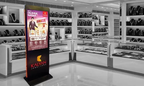 43" Digital Standee Display Sleek Design