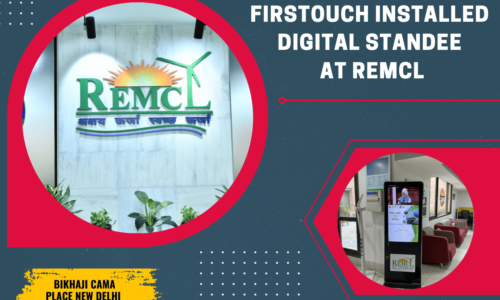 Digital standee at remcl new delhi