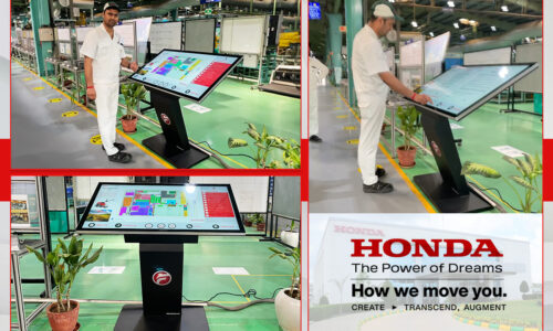 Firstouch digital interactive solution at honda india power